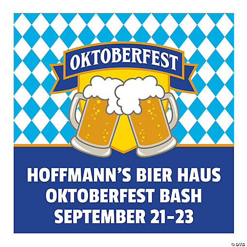 Personalized Oktoberfest Backdrop
