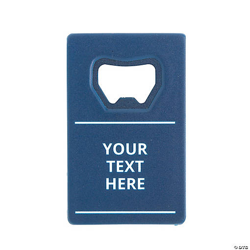 Personalized Open Text Bottle Openers - 12 Pc.