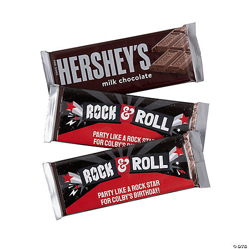Personalized Rock Star Candy Bar Labels - 12 Pc.