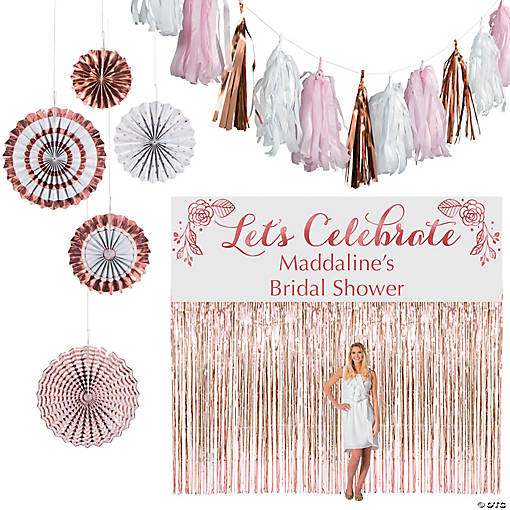 Personalized Rose Gold Decorating Kit - 14 Pc.