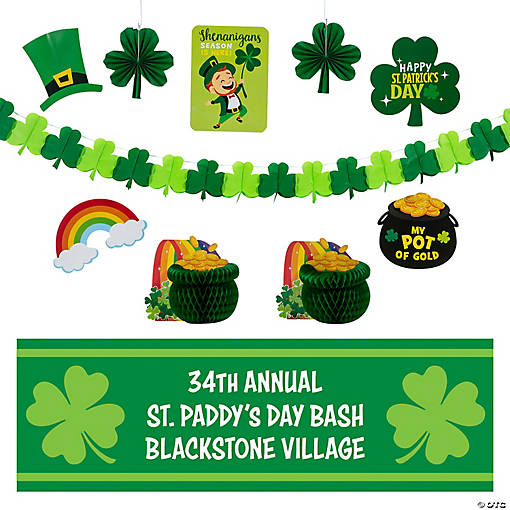Personalized St. Patrick&amp;#8217;s Day Party Decorating Kit - 11 Pc.