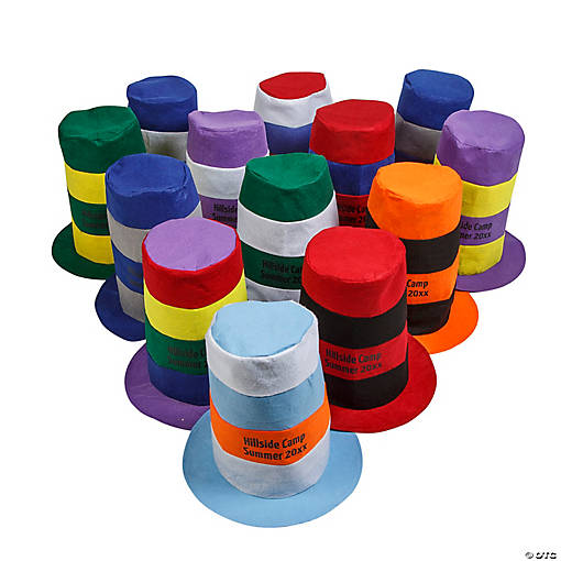 Personalized Stovepipe Hats - 12 Pc.