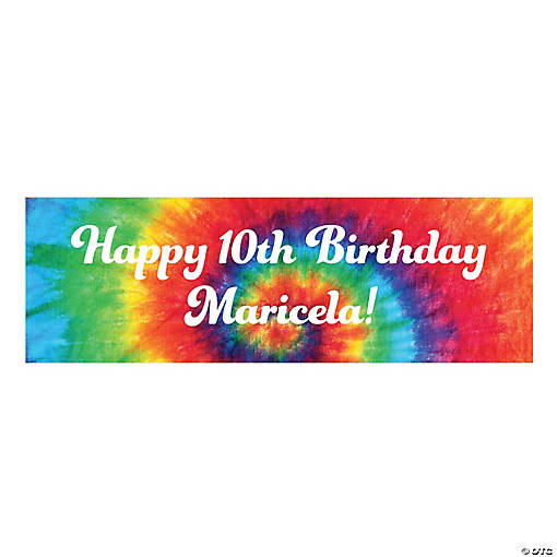 Personalized Tie-Dye Banners