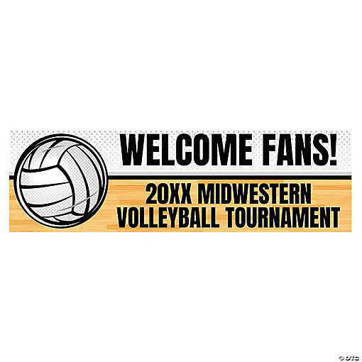 Personalized Volleyball Banner - Medium