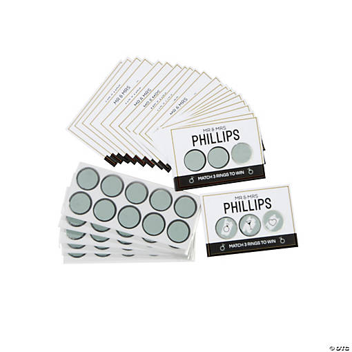 Personalized Wedding Reception Scratch-Off Ticket Game