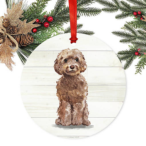 Pet Dog Metal Ornament, Champ Cockapoo