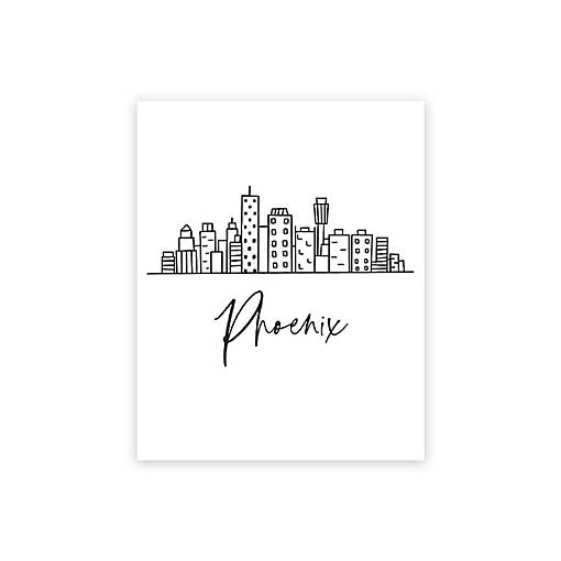 Phoenix Skyline BW 16x20in 1-Pack