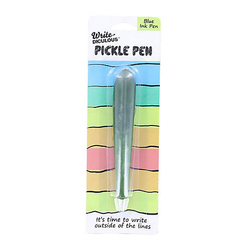 Pickle Pen  Blue Ink