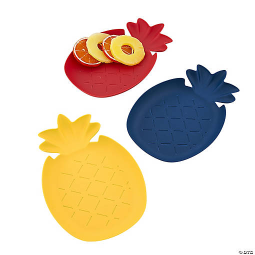 Pineapple-Shaped Serving Trays &amp;#8211; 12 Pc.