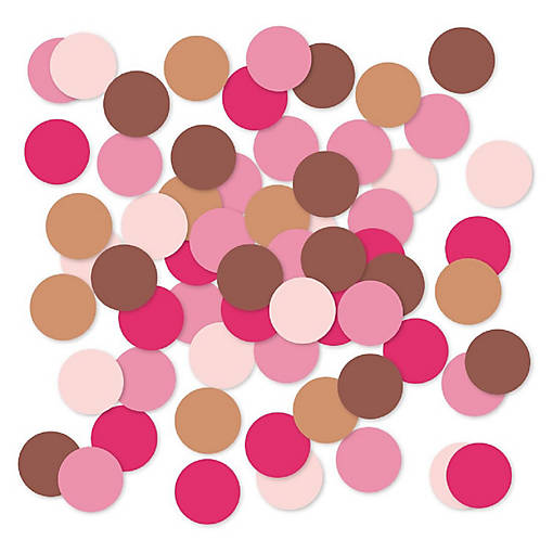 Pink Brown Chic Confetti 180-Pack