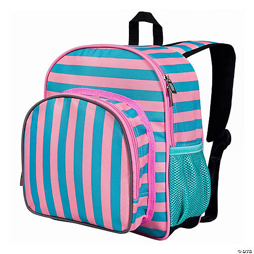 Pink Stripes 12 Inch Backpack