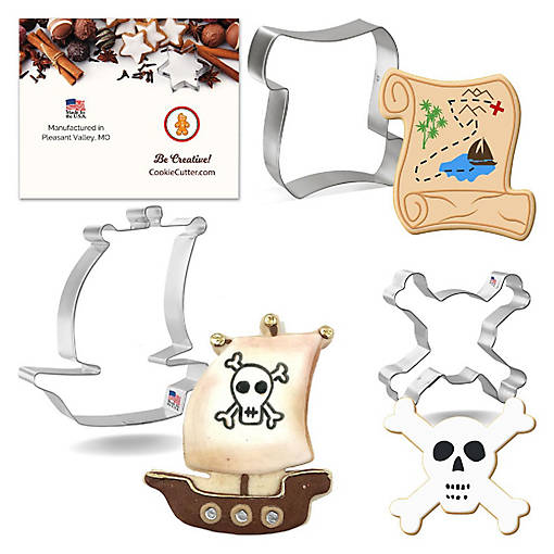Pirate Cookie Cutter Set 3 Pc HS0512