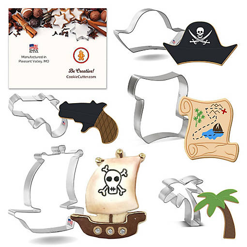 Pirate Cookie Cutter Set 5 Pc HS0511