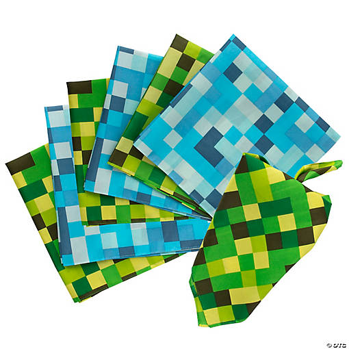 Pixel Checkered Bandanas - 12 Pc.