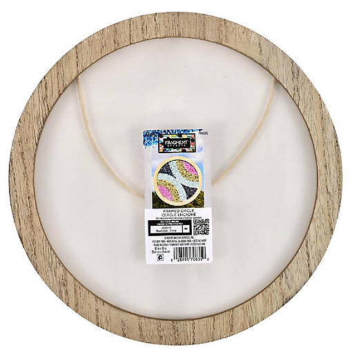 Plaid Fragment Effects Framed Surfaces-Circle 10"