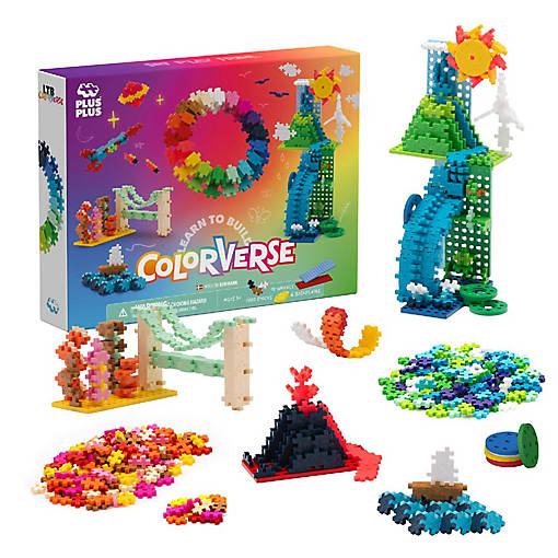 Plus-Plus: Learn To Build Colorverse - 1000Pc Set, Ages 5+