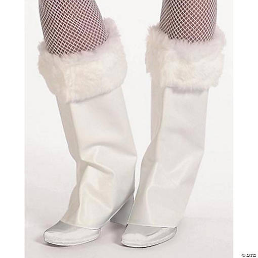 Plush White Pixie Boot Tops