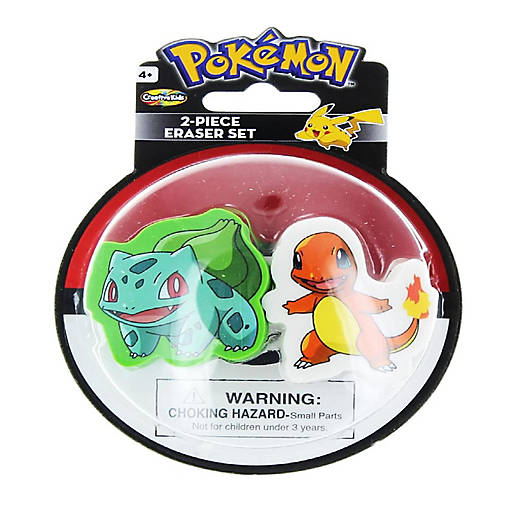 Pokemon Eraser 2-Pack: Bulbasaur &amp; Charmander