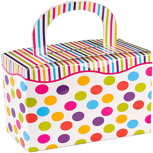 Polka Dot Candy Boxes 36 Pack 4.5" X 3.75" X 2.25"