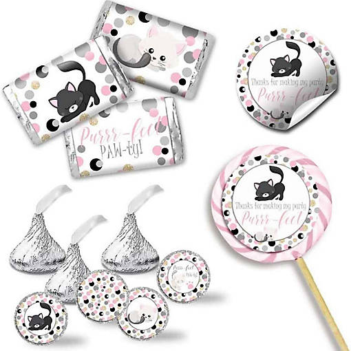 Polka Dot Cat Sticker Bundle 429pc. by AmandaCreation
