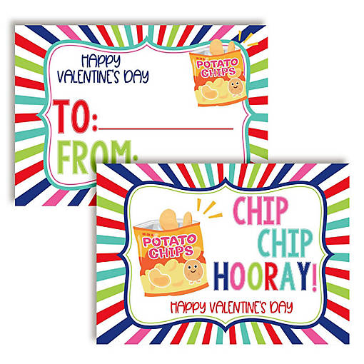 Potato Chips Classroom Valentines 30pc. by AmandaCreation