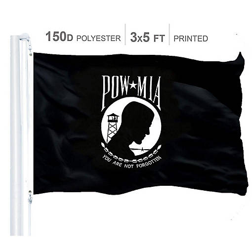 POWMIA Flag 150D Printed Polyester 3x5 Ft