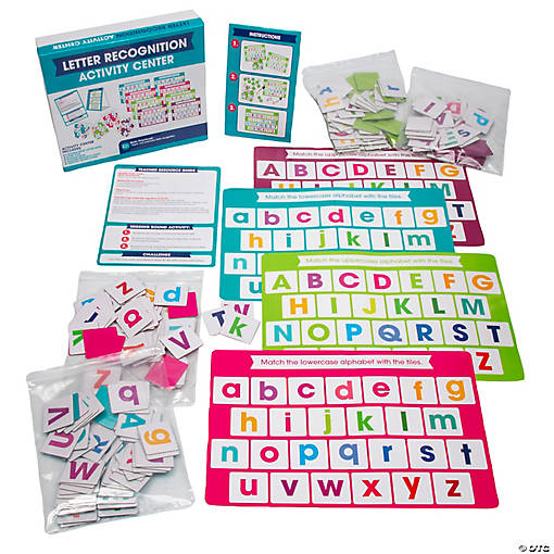 PreK Letter Recognition Educational Activity Classroom Center Kit - 35 Pc.