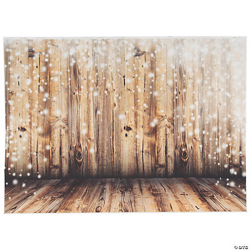 Premium Rustic Twinkling Lights Backdrop