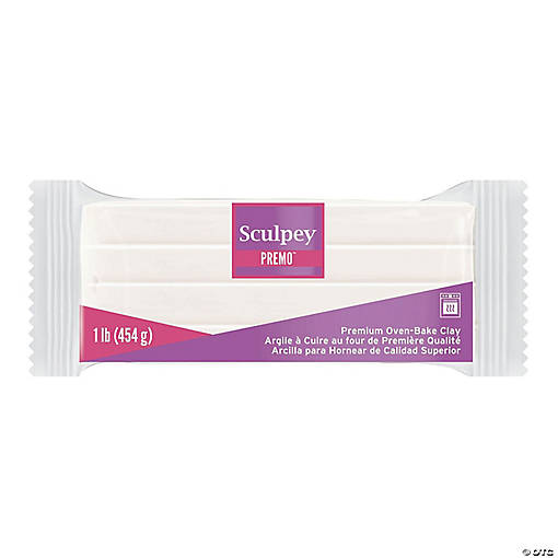 Premo Sculpey Polymer Clay 1lb-White Translucent