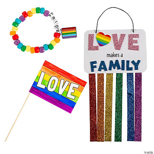 Pride Rainbow Activity &amp; Craft Assortment Kit - Makes 36