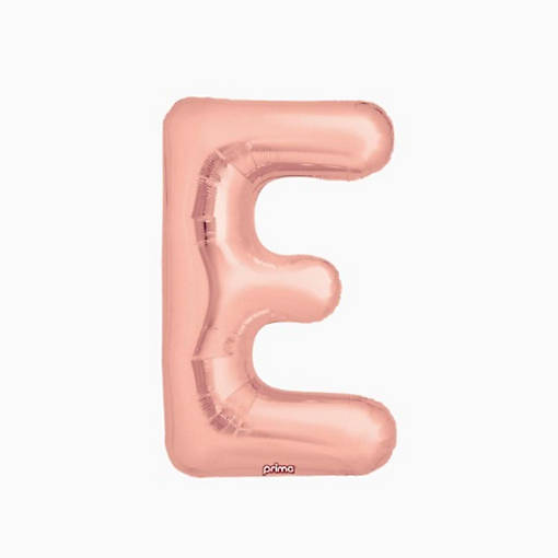 Prima - 16" - Rose Gold - Foil Balloon Letters E