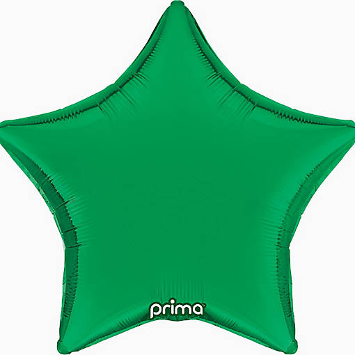Prima - 18" - Green - Star Balloon