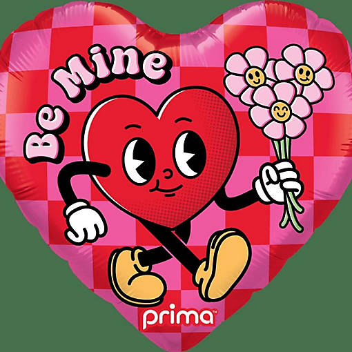 Prima - 18" - Multicolor - Heart Shaped Foil Balloon