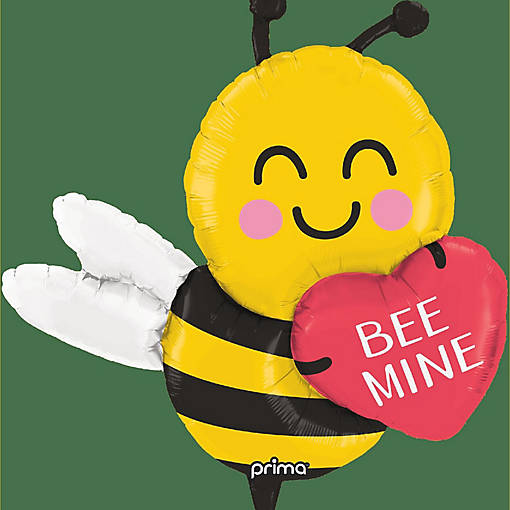 Prima - 32" - Multicolor - Bee Mine Foil Balloon