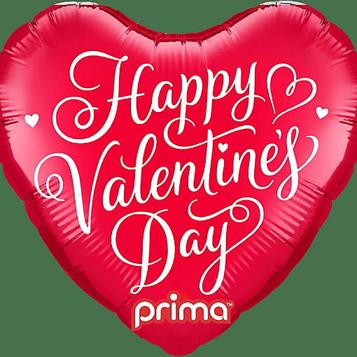 Prima - 9" - Red - Heart Shaped Balloon