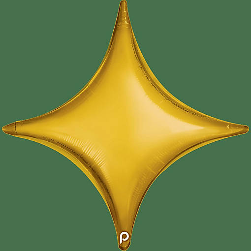 Prima - Gold - Metallic Star Balloons