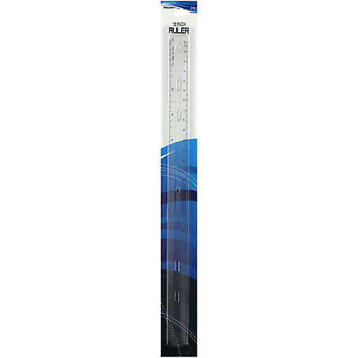 Pro Art Ruler 12" Plastic Clear