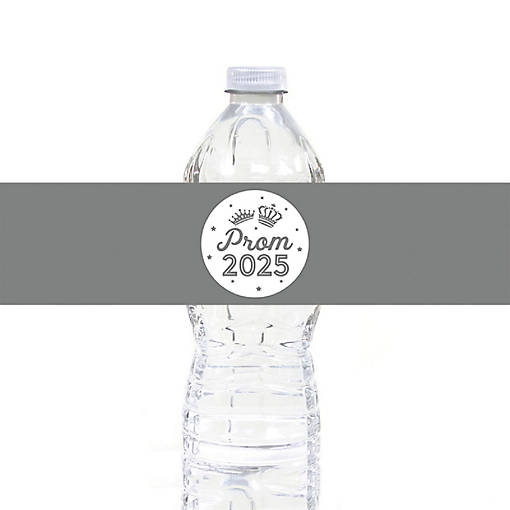 Prom Night Labels Gray, 20 Pack
