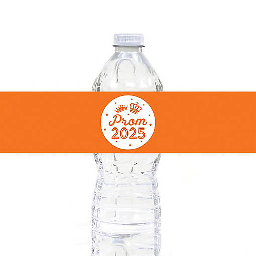 Prom Night Labels Orange, 20 Pack