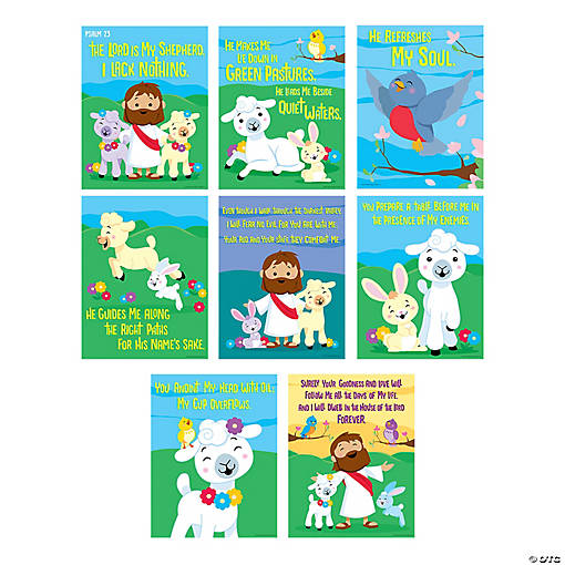 Psalm 23 Poster Set - 8 Pc.
