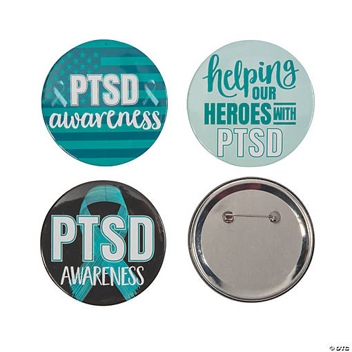 PTSD Awareness Buttons - 24 Pc.