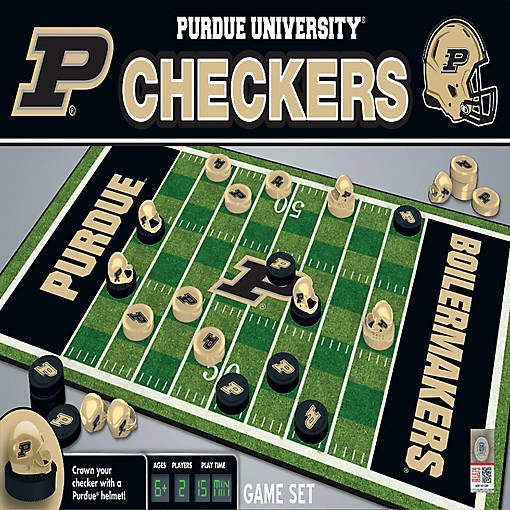 Purdue Boilermakers Checkers Board Game