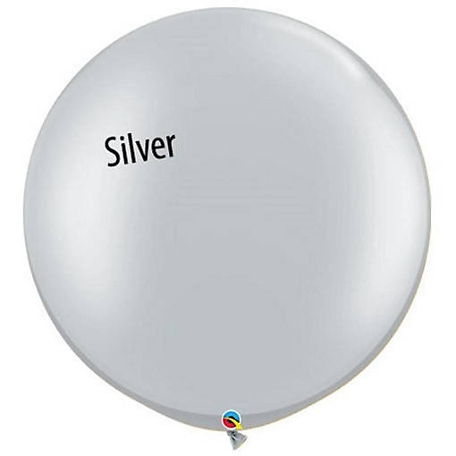 Qualatex - 30" - Silver Plain Balloons
