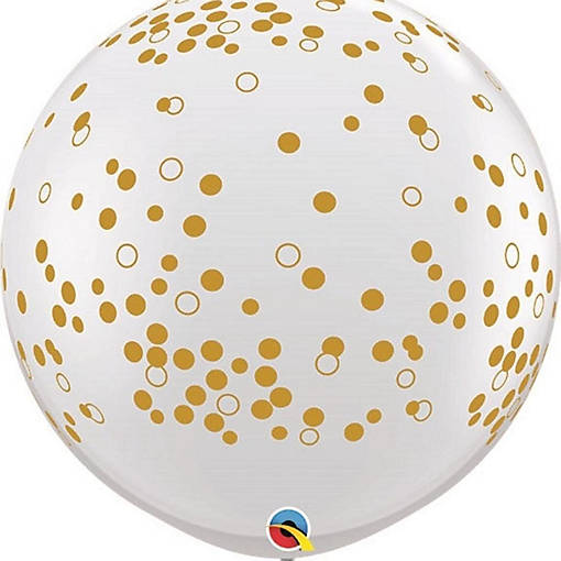 Qualatex - 36" - Gold Confetti Balloons