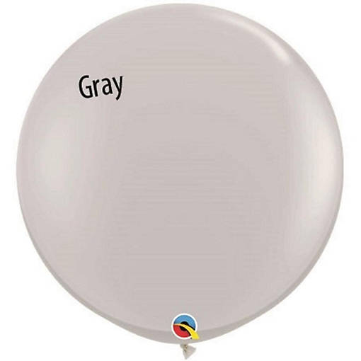 Qualatex - 36" - Reflective Grey Balloons