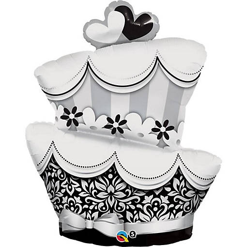 Qualatex - 44" - White - Wedding Cake Foil Balloon