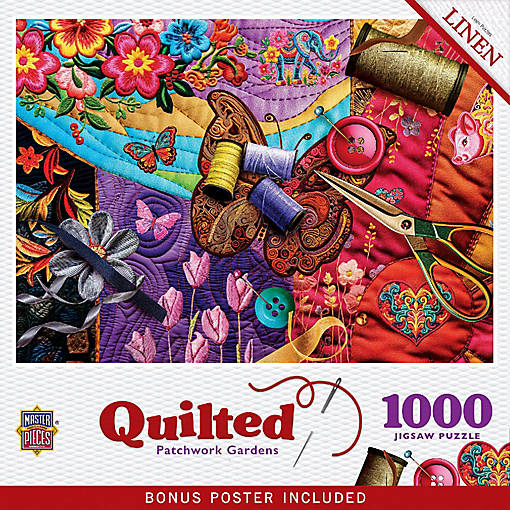 Quilted - Patchwork Gardens 1000 Piece Puzzle