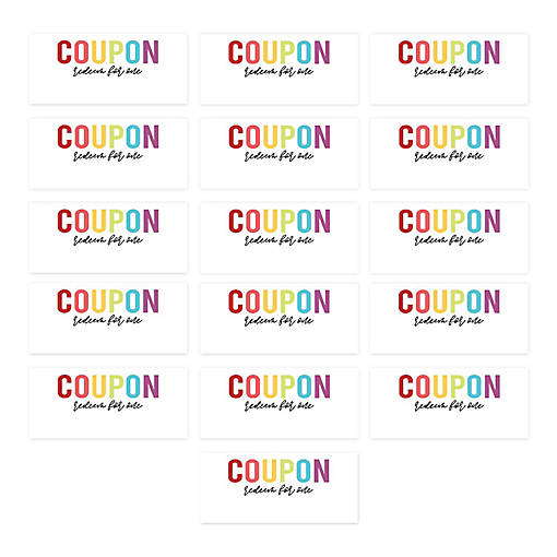 Rainbow Fill In Love Coupons for Couples