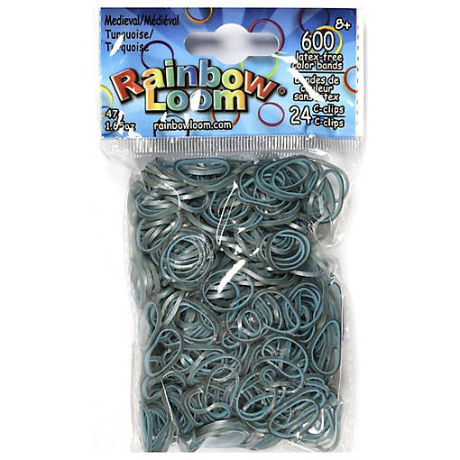 Rainbow Loom: Medieval Turquoise Rubber Bands, Ages 7+