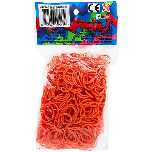 Rainbow Loom: Solid Orange Rubber Bands, Ages 7+